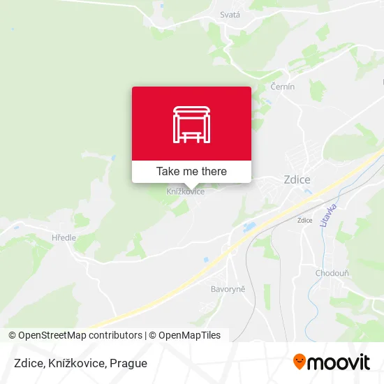 Карта Zdice, Knížkovice