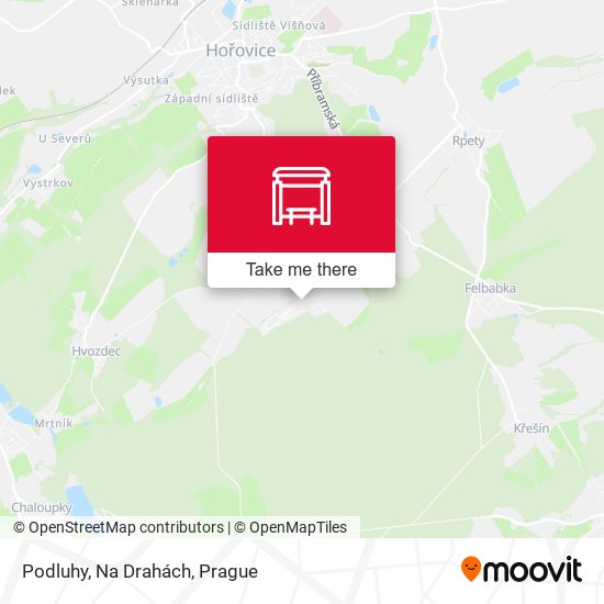 Podluhy, Na Drahách map