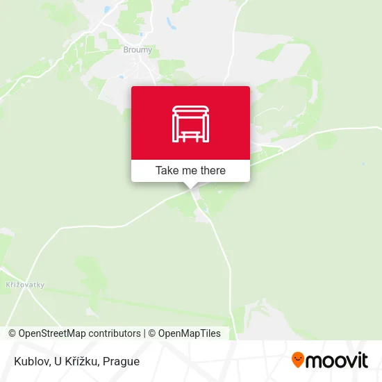 Карта Kublov, U Křížku