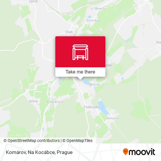 Komárov, Na Kocábce map