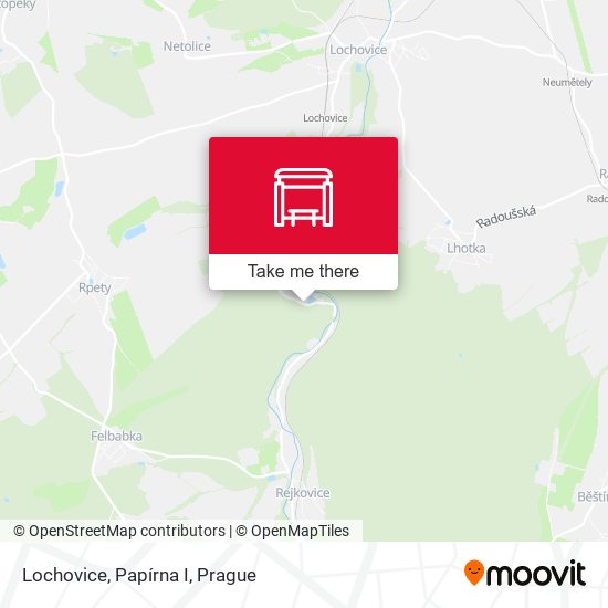 Lochovice, Papírna I map