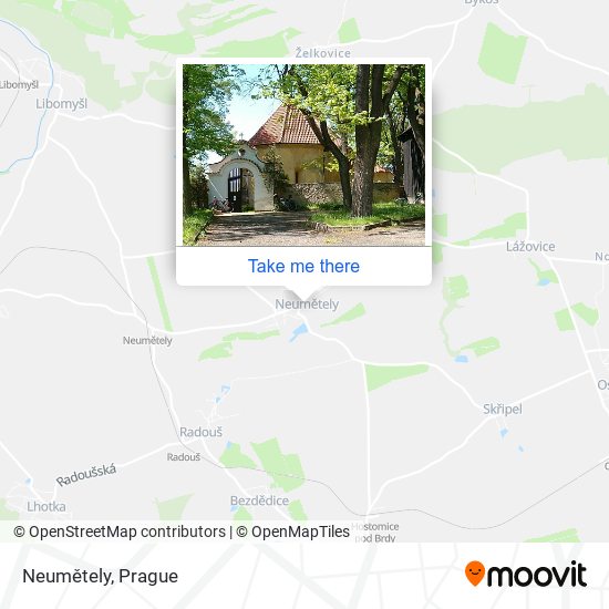 Neumětely map