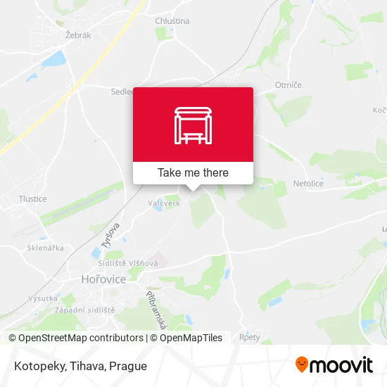 Карта Kotopeky, Tihava