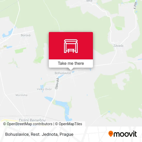 Карта Bohuslavice, Rest. Jednota