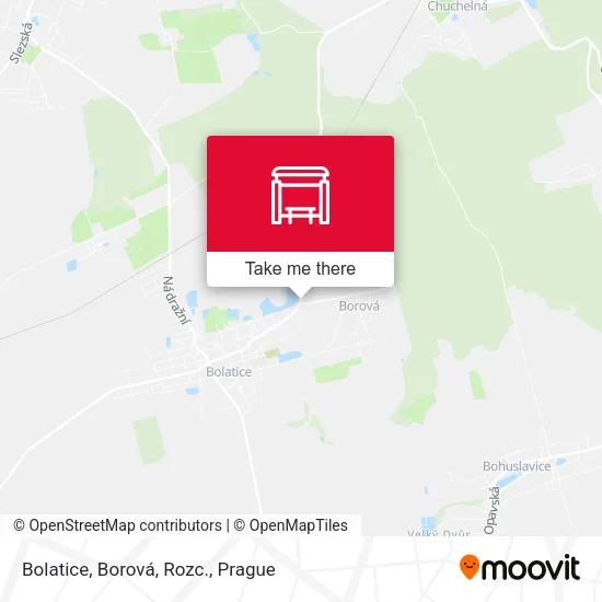 Карта Bolatice, Borová, Rozc.