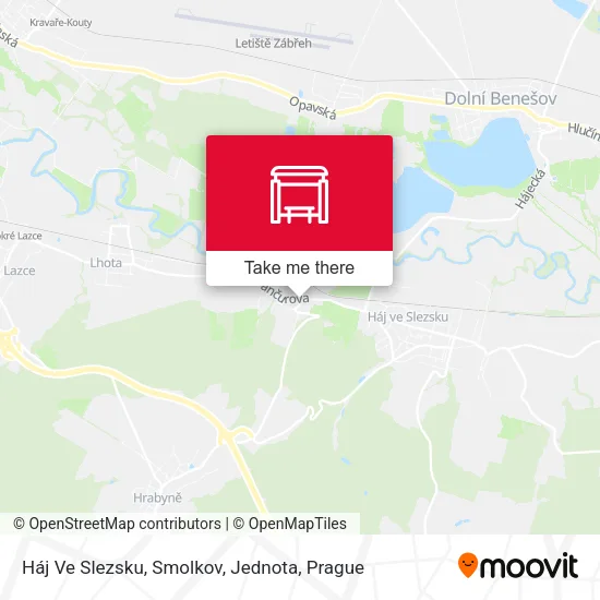 Карта Háj Ve Slezsku, Smolkov, Jednota