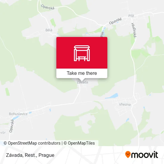 Карта Závada, Rest.