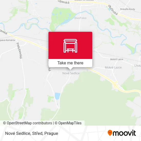 Карта Nové Sedlice, Střed
