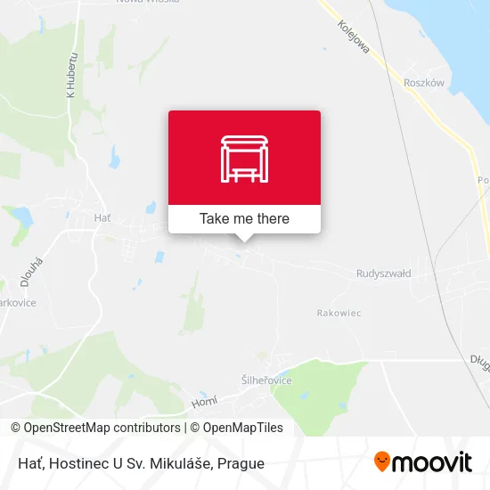Hať, Hostinec U Sv. Mikuláše map