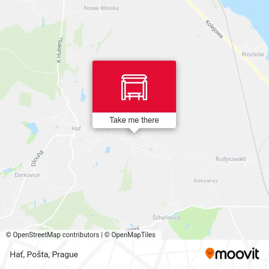 Карта Hať, Pošta