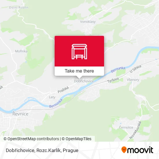 Карта Dobřichovice, Rozc.Karlík