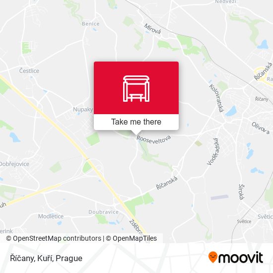 Říčany, Kuří map