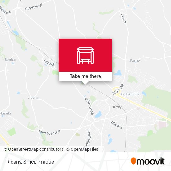 Říčany, Srnčí map