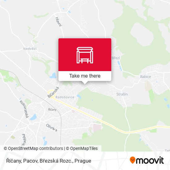 Карта Říčany, Pacov, Březská Rozc.