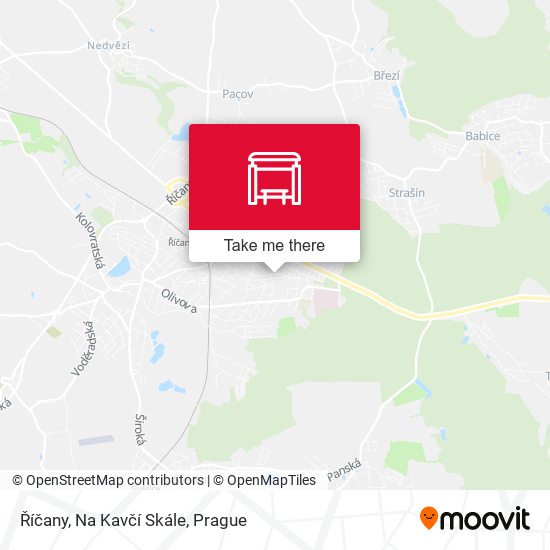 Říčany, Na Kavčí Skále map