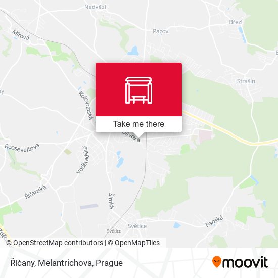 Říčany, Melantrichova map