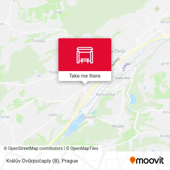 Карта Králův Dvůrpočaply (B)