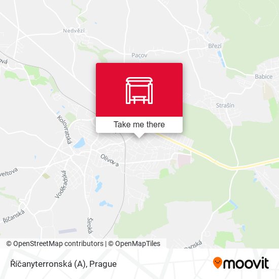Říčanyterronská (A) map