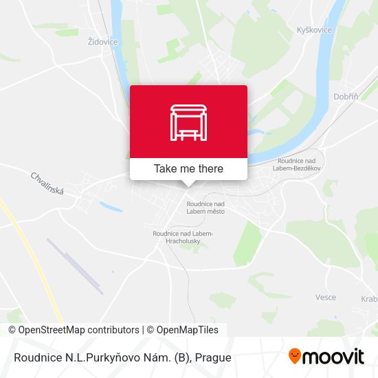 Карта Roudnice N.L.Purkyňovo Nám. (B)