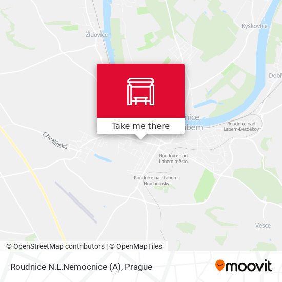 Roudnice N.L.Nemocnice (A) map