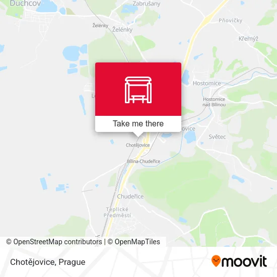 Карта Chotějovice