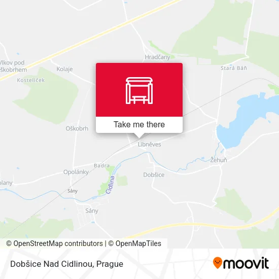 Карта Dobšice Nad Cidlinou