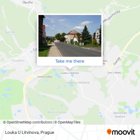 Louka U Litvínova map