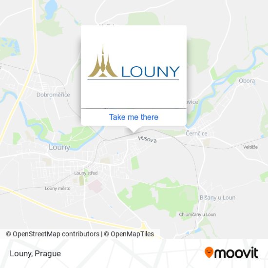 Louny map