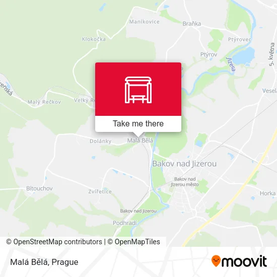 Карта Malá Bělá