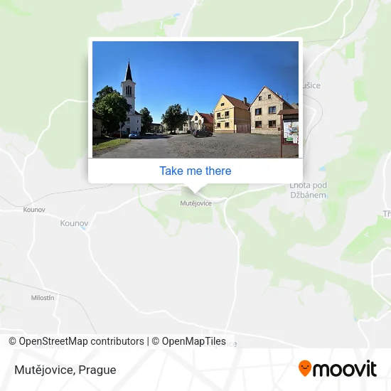 Карта Mutějovice