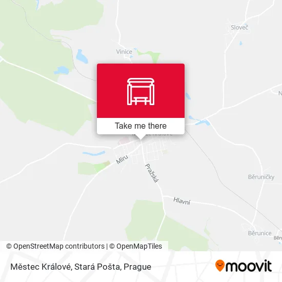 Карта Městec Králové, Stará Pošta