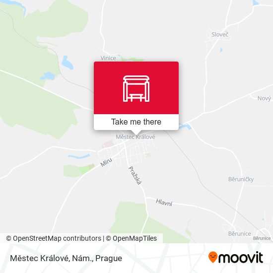 Městec Králové, Nám. map