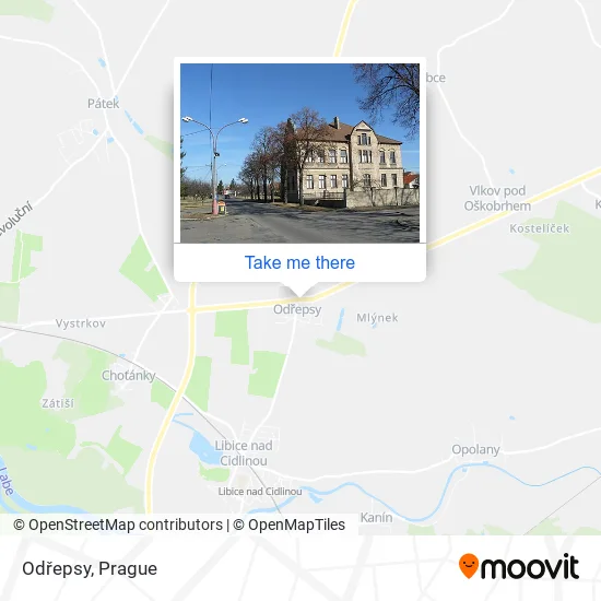 Карта Odřepsy