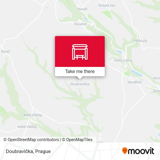 Карта Doubravička