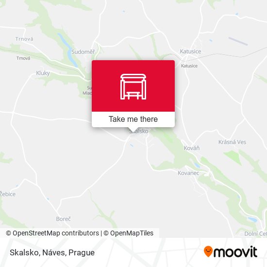 Карта Skalsko, Náves