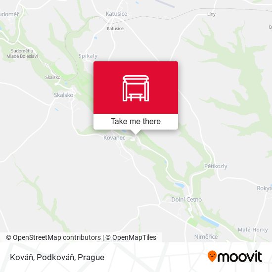 Kováň, Podkováň map