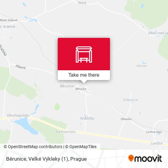 Běrunice, Velké Výkleky map