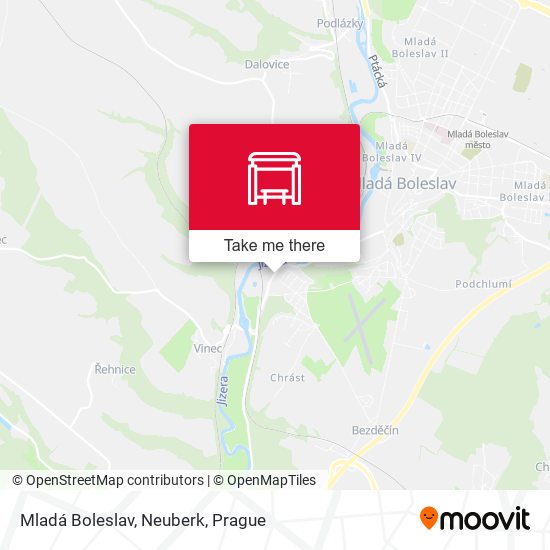 Mladá Boleslav, Neuberk map