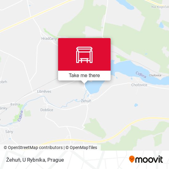 Žehuň, U Rybníka map