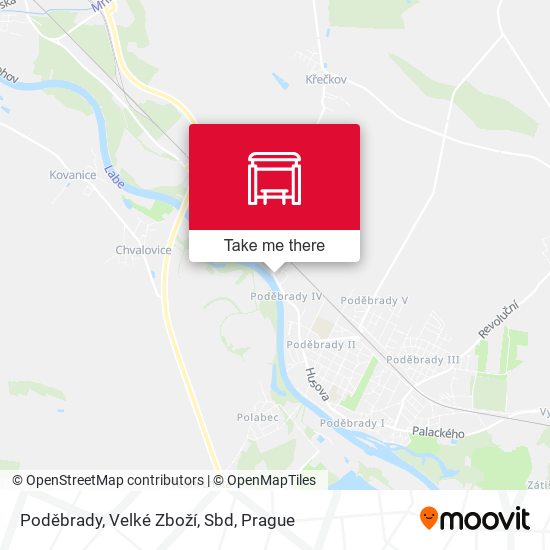 Poděbrady, Velké Zboží, Sbd map