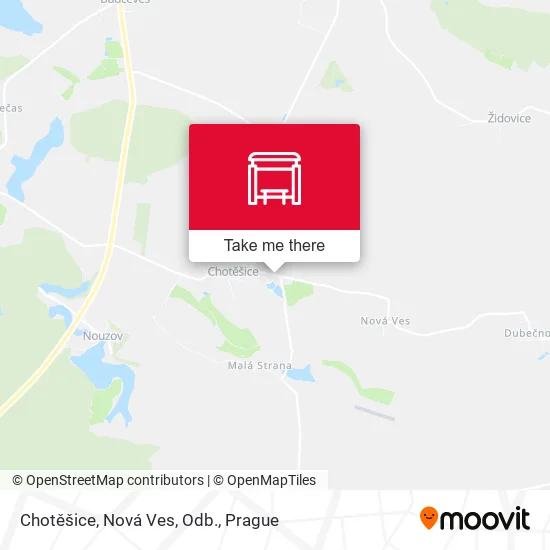 Карта Chotěšice, Nová Ves, Odb.