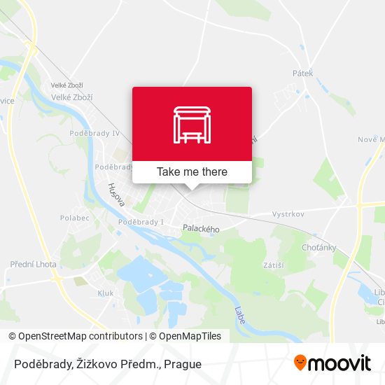 Poděbrady, Žižkovo Předm. map