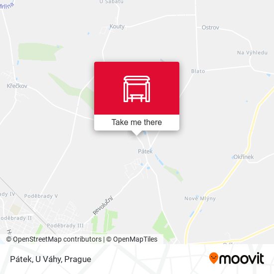 Карта Pátek, U Váhy