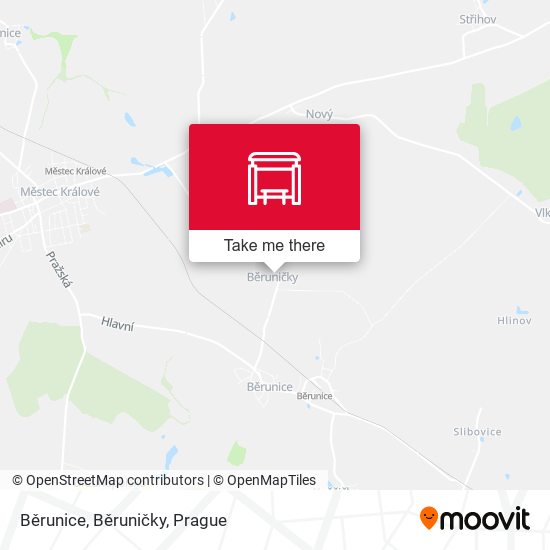 Běrunice, Běruničky map