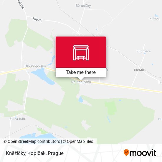 Kněžičky, Kopičák map
