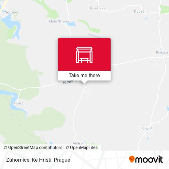 Záhornice, Ke Hřišti map