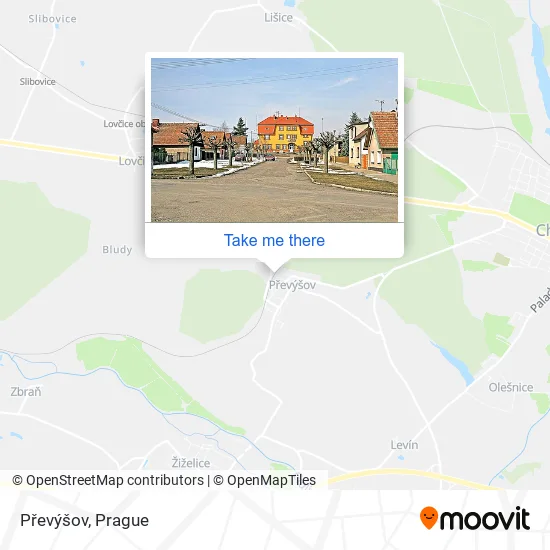 Карта Převýšov