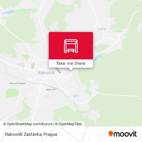 Rakovník Zastávka map