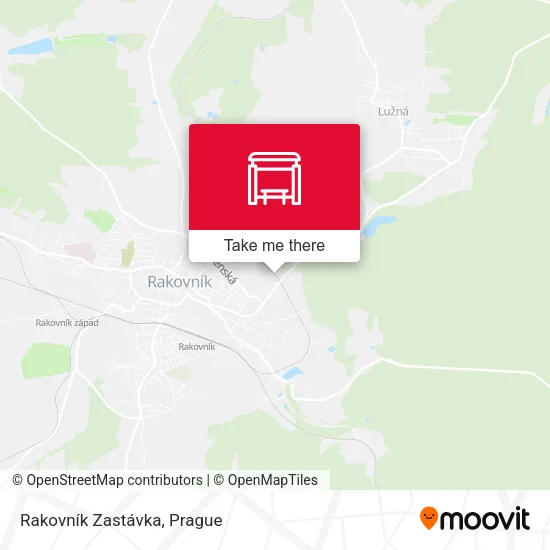 Карта Rakovník Zastávka