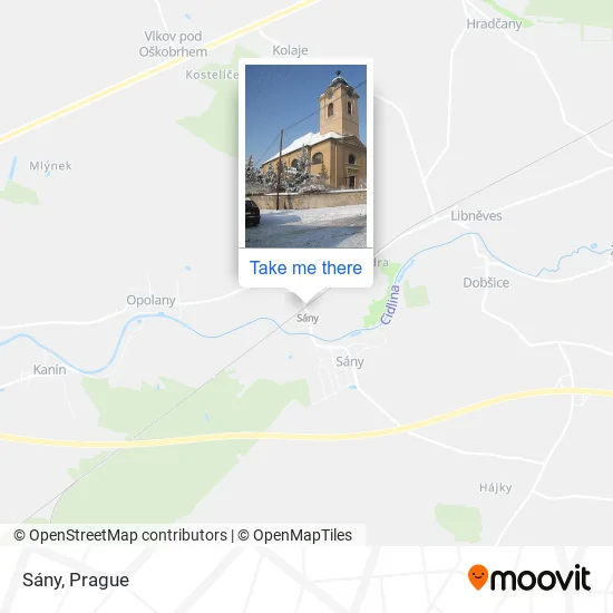 Карта Sány